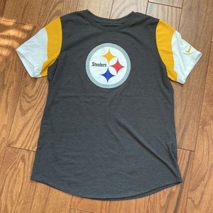 Pittsburgh Steelers Nike Tee retro style sleeve crew neck